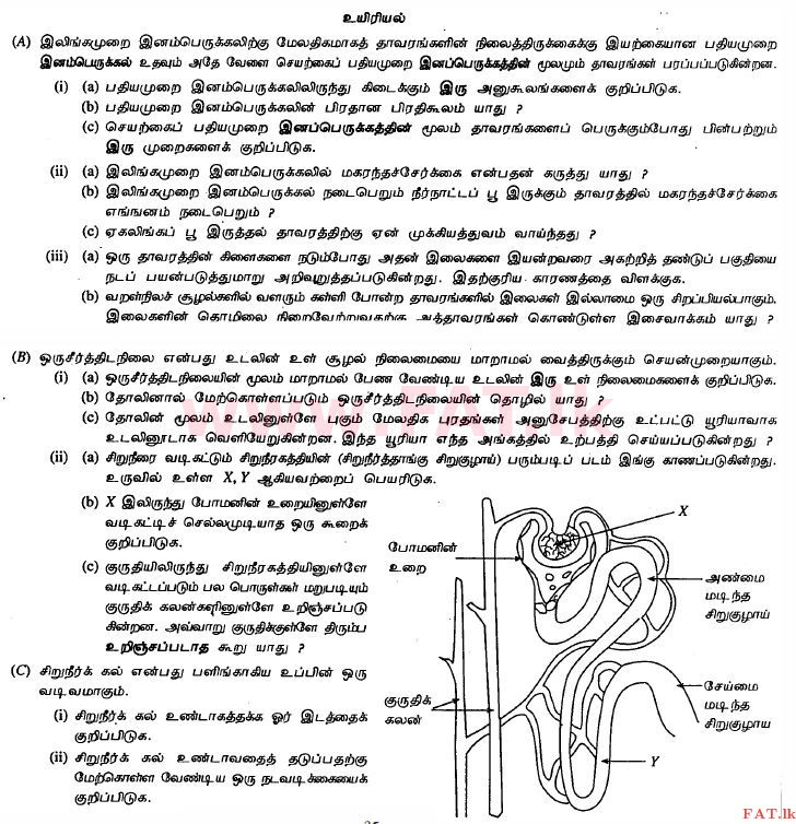 உள்ளூர் பாடத்திட்டம் : சாதாரண நிலை (சா/த) விஞ்ஞான - 2011 டிசம்பர் - தாள்கள் II (தமிழ் மொழிமூலம்) 5 1