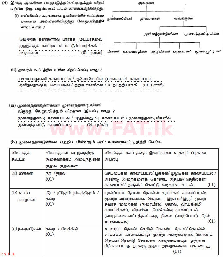 National Syllabus : Ordinary Level (O/L) Science - 2011 December - Paper II (தமிழ் Medium) 2 2316