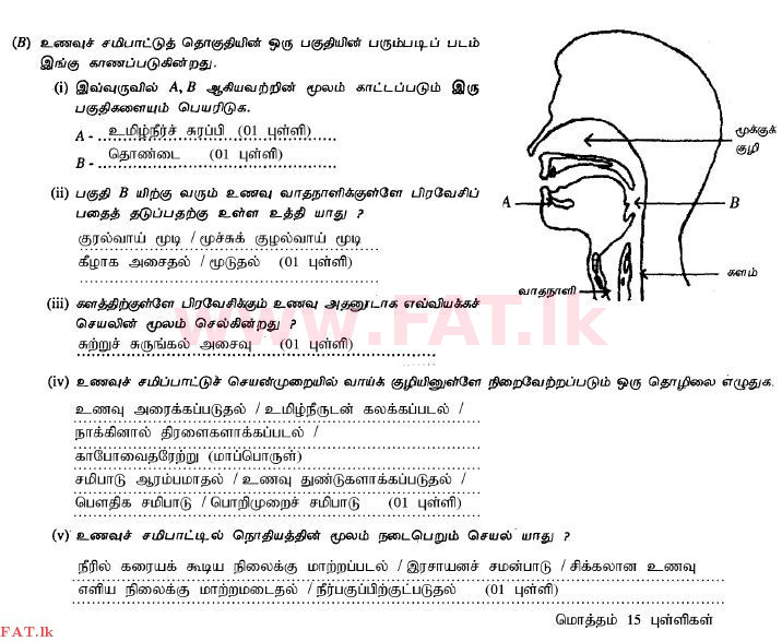 உள்ளூர் பாடத்திட்டம் : சாதாரண நிலை (சா/த) விஞ்ஞான - 2011 டிசம்பர் - தாள்கள் II (தமிழ் மொழிமூலம்) 2 2317
