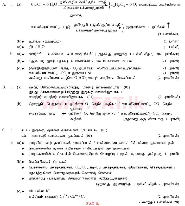 National Syllabus : Ordinary Level (O/L) Science - 2011 December - Paper II (தமிழ் Medium) 6 2324