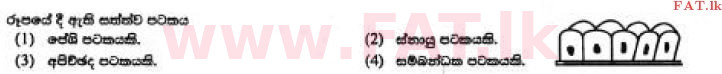 உள்ளூர் பாடத்திட்டம் : சாதாரண நிலை (சா/த) விஞ்ஞான - 2017 டிசம்பர் - தாள்கள் I (සිංහල மொழிமூலம்) 7 1