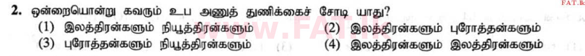 දේශීය විෂය නිර්දේශය : සාමාන්‍ය පෙළ (O/L) විද්‍යාව - 2020 මාර්තු - ප්‍රශ්න පත්‍රය I (தமிழ் මාධ්‍යය) 2 1