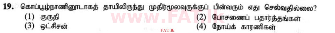 உள்ளூர் பாடத்திட்டம் : சாதாரண நிலை (சா/த) விஞ்ஞான - 2020 மார்ச் - தாள்கள் I (தமிழ் மொழிமூலம்) 19 1