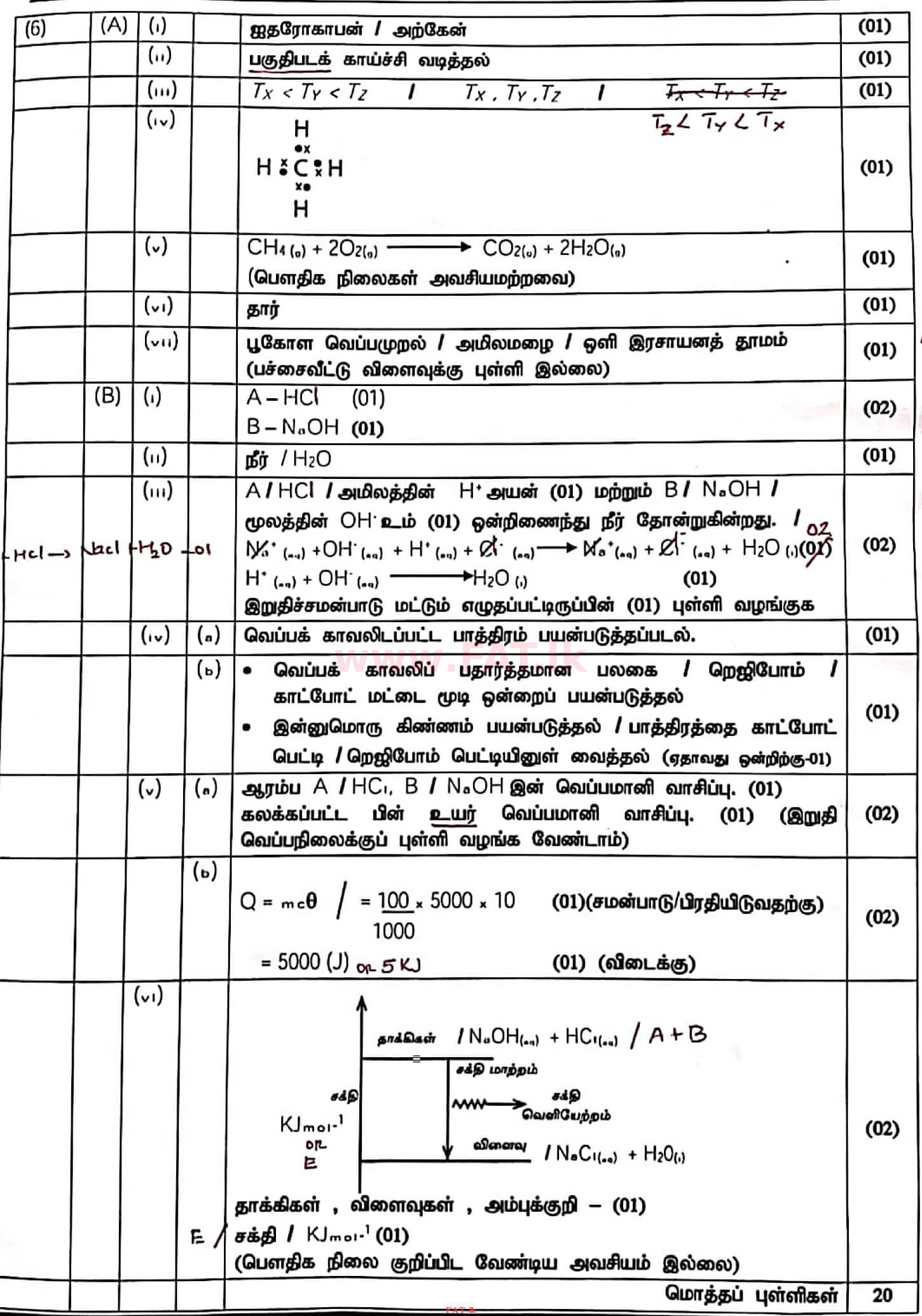 உள்ளூர் பாடத்திட்டம் : சாதாரண நிலை (சா/த) விஞ்ஞான - 2020 மார்ச் - தாள்கள் II (தமிழ் மொழிமூலம்) 6 4545