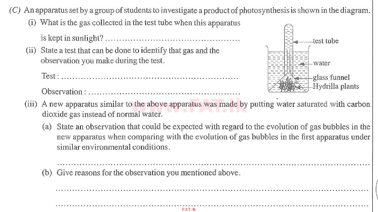 National Syllabus : Ordinary Level (O/L) Science - 2020 March - Paper II (English Medium) 2 2