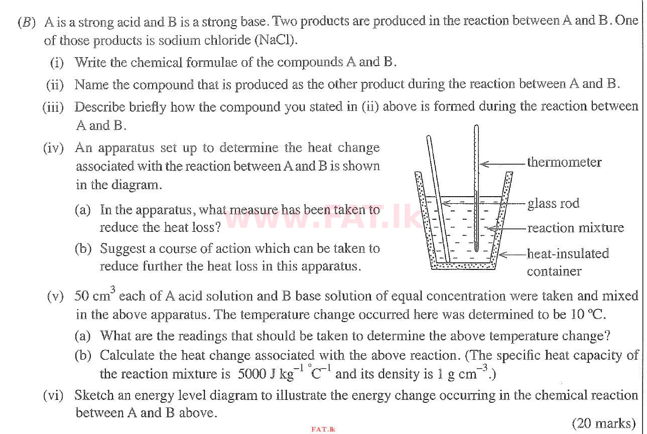 National Syllabus : Ordinary Level (O/L) Science - 2020 March - Paper II (English Medium) 6 2