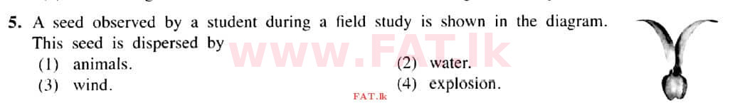 உள்ளூர் பாடத்திட்டம் : சாதாரண நிலை (சா/த) விஞ்ஞான - 2021 மே - தாள்கள் I (English மொழிமூலம்) 5 1