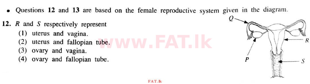 National Syllabus : Ordinary Level (O/L) Science - 2021 May - Paper I (English Medium) 12 1