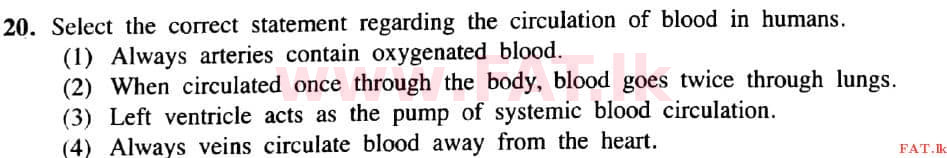 National Syllabus : Ordinary Level (O/L) Science - 2021 May - Paper I (English Medium) 20 1