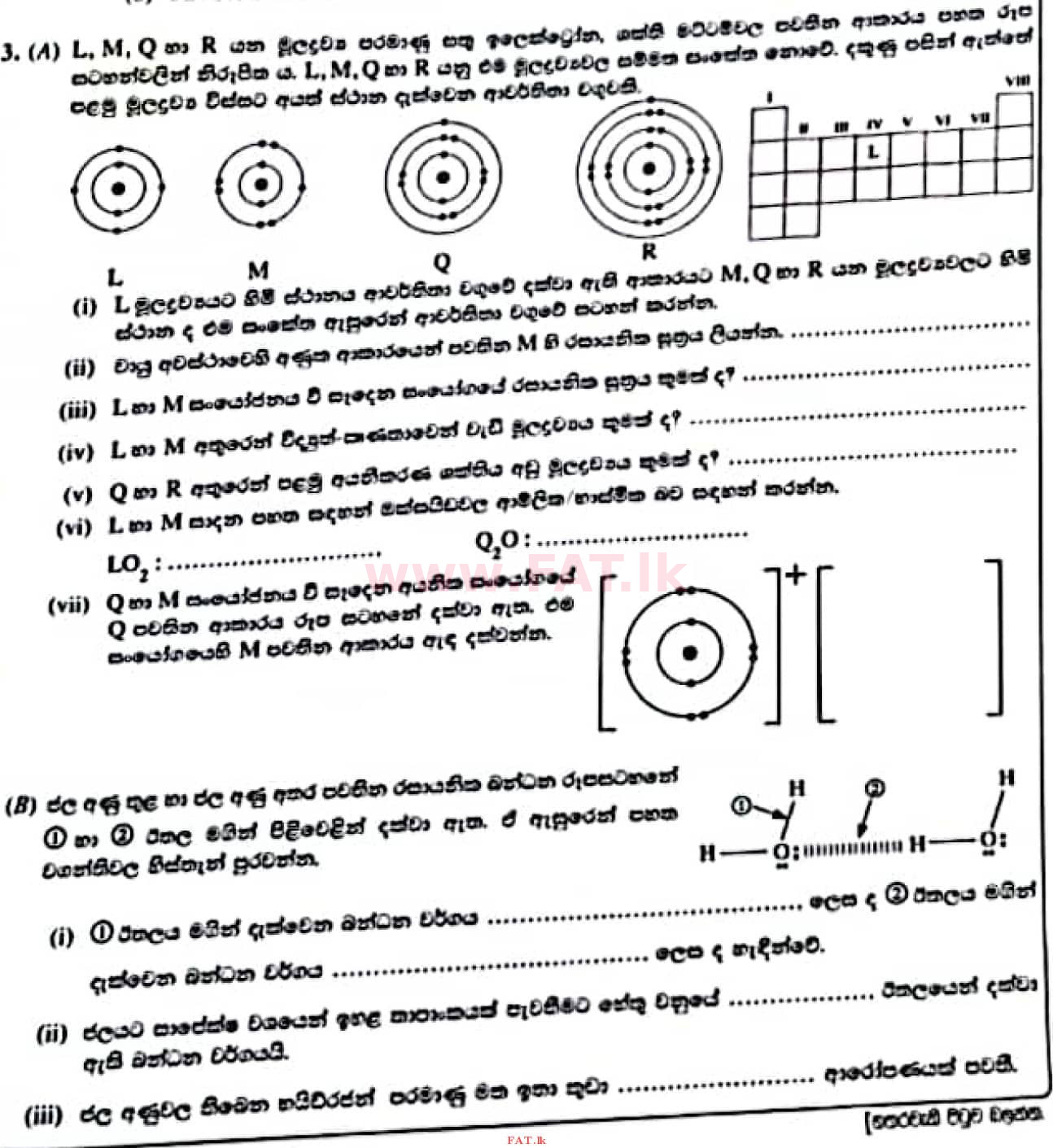 National Syllabus : Ordinary Level (O/L) Science - 2021 May - Paper II (සිංහල Medium) 3 1
