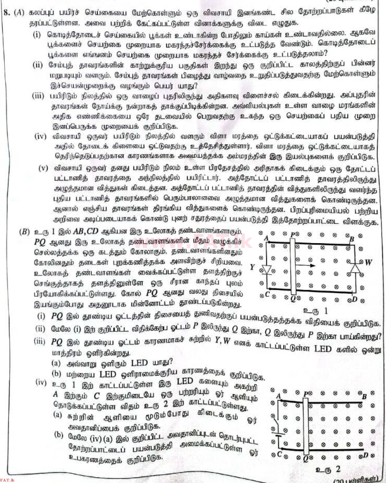 දේශීය විෂය නිර්දේශය : සාමාන්‍ය පෙළ (O/L) විද්‍යාව - 2021 මැයි - ප්‍රශ්න පත්‍රය II (தமிழ் මාධ්‍යය) 8 1