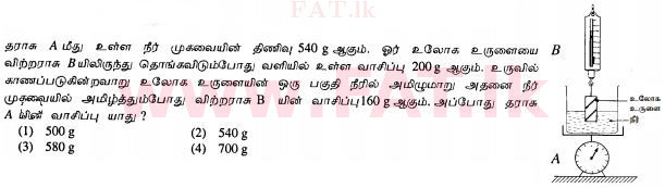 National Syllabus : Ordinary Level (O/L) Science - 2010 December - Paper I (தமிழ் Medium) 27 1