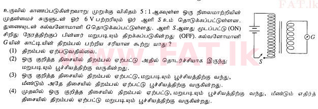 உள்ளூர் பாடத்திட்டம் : சாதாரண நிலை (சா/த) விஞ்ஞான - 2010 டிசம்பர் - தாள்கள் I (தமிழ் மொழிமூலம்) 29 1