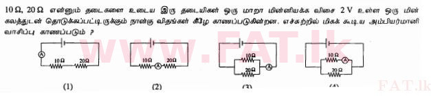 உள்ளூர் பாடத்திட்டம் : சாதாரண நிலை (சா/த) விஞ்ஞான - 2011 டிசம்பர் - தாள்கள் I (தமிழ் மொழிமூலம்) 31 1