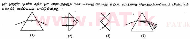 உள்ளூர் பாடத்திட்டம் : சாதாரண நிலை (சா/த) விஞ்ஞான - 2011 டிசம்பர் - தாள்கள் I (தமிழ் மொழிமூலம்) 35 1