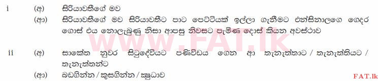 National Syllabus : Ordinary Level (O/L) Sinhala Language and Literature - 2011 December - Paper II (සිංහල Medium) 6 1904