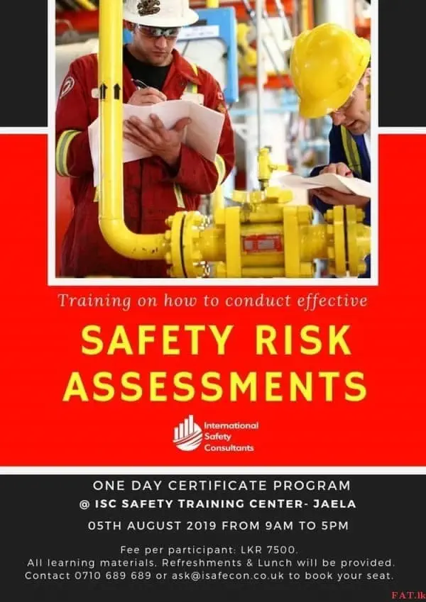 Training on how to conduct effective Safety Risk Assessments