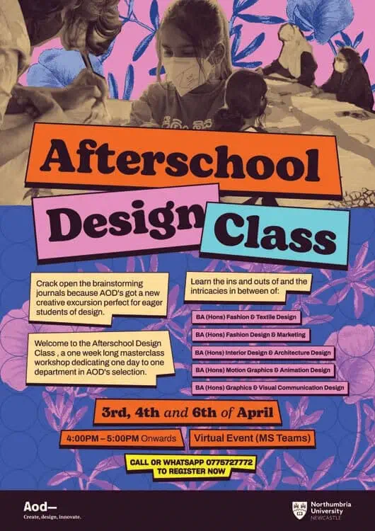 A one week long masterclass workshop dedicating one day to one department in AOD's selection.
