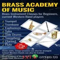 Learn to play an Instrument - Trumpet, Trombone, Euphonium, Tuba, Side Drums, Saxophone, Clarinet, Flute, French Horn - கொழும்பு
