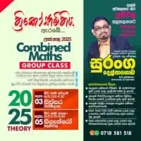 Combined Mathematics tuition - Theory / Revision