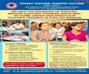 Sussex Teacher Training College - கொழும்பு மற்றும் கண்டி