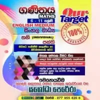 Home visit Mathematics classes - Grade 6 to 11 - English / Sinhala medium