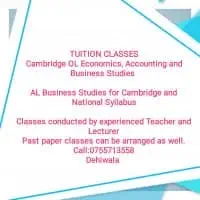 Accounting, Economics and Business Studies Classes