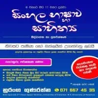 Tuition Class - Sinhala Language grade 6 to 11