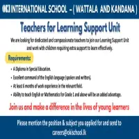 Vacancies at OKI International School - Wattala and Kandana