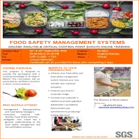 Food Safety Management Systems - Hazard Analysis & Critical Control Point Online Training