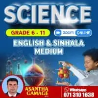 Science and Biology, Sinhala / English medium from Grade 6-13