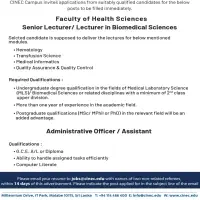Lecturer Vacancies - CINEC Campus - மாலபே