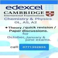 London O/L and A/L (Edexcel & Cambridge) - Chemistry and Physics
