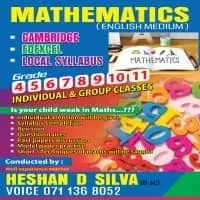Maths Tuition grade 4 to 11 - Cambridge / Edexcel & Local syllabus