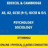 உளவியல் மற்றும் சமூகவியல் வகுப்புக்களை - Edexcel, Cambridge1