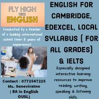 IELTS, English Language & Literature (Cambridge, Edexcel and National Syllabus)