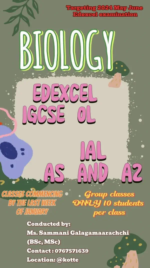 Edexcel and Cambridge OL and AL BIOLOGYm1