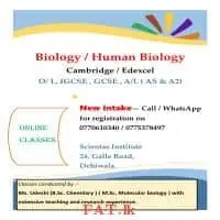 Biology and Human Biology - Edexcel / Cambridge AL (AS / A2) / OL / IGCSE / GCSE
