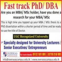 Fast Track DBA / PhD