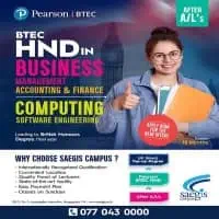 Start Your Pearson BTEC HND at Saegis Campus