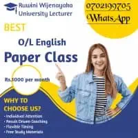 Paper Classes for O/L Englishmt3