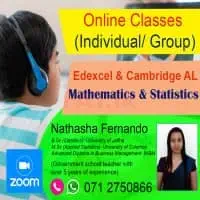 Online Mathematics and Statistics classes (Grade 6 to O/L & A/L - Local / Edexcel / Cambridge)mt2