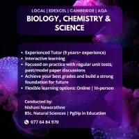 Edexcel / Cambridge Biology And Chemistry
