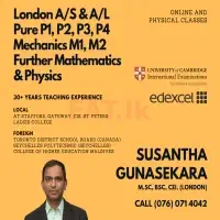 London A/S & A/L Pure P1, P2, P3, P4 Mechanics M1, M2 Further Mathematics & Physics Tuition