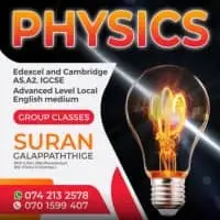 Physics, Edexcel, Cambridge IAL and IGCSE, Local A/L (English Medium)