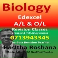 A/L Biology (Local / Cambridge / Edexcel) and O/L Biology (Cambridge / Edexcel)