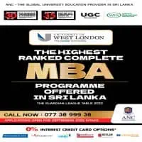 The Highest Ranked Complete MBA Programme Offered in Sri Lanka
