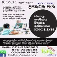 Sinhala, Maths, Science, History, English Classes - Grade 9, 10, 11