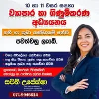 ශ්‍රේණිය 10/11 - ව්‍යාපාර හා ගිණුම්කරණ අධ්‍යයනය