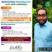 Biosystems Technology Theory, Revision, Paper Classesmt2